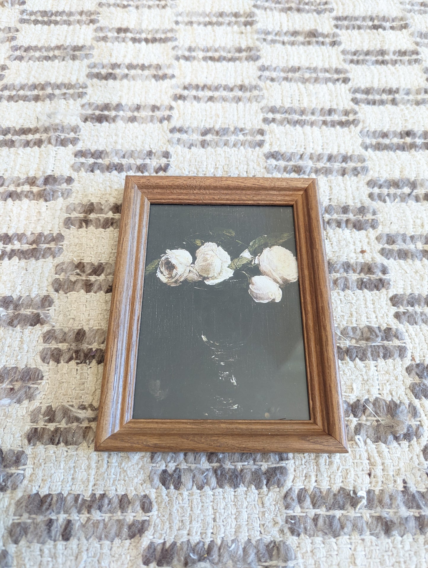 Moody Floral in Wood Frame (5x7)