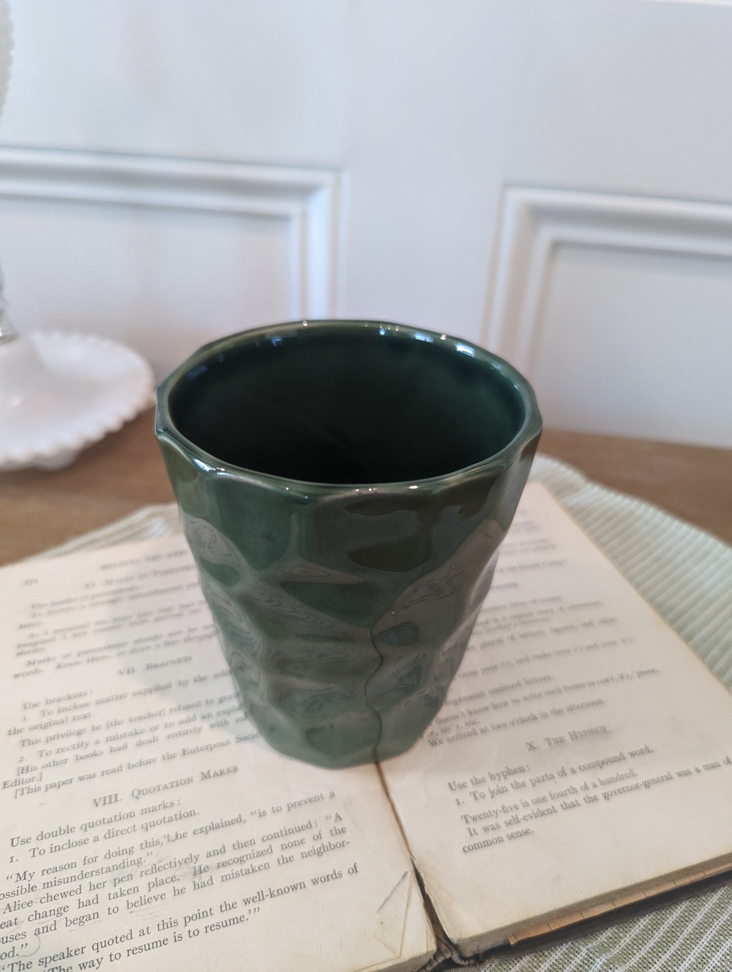 Green Glass Container
