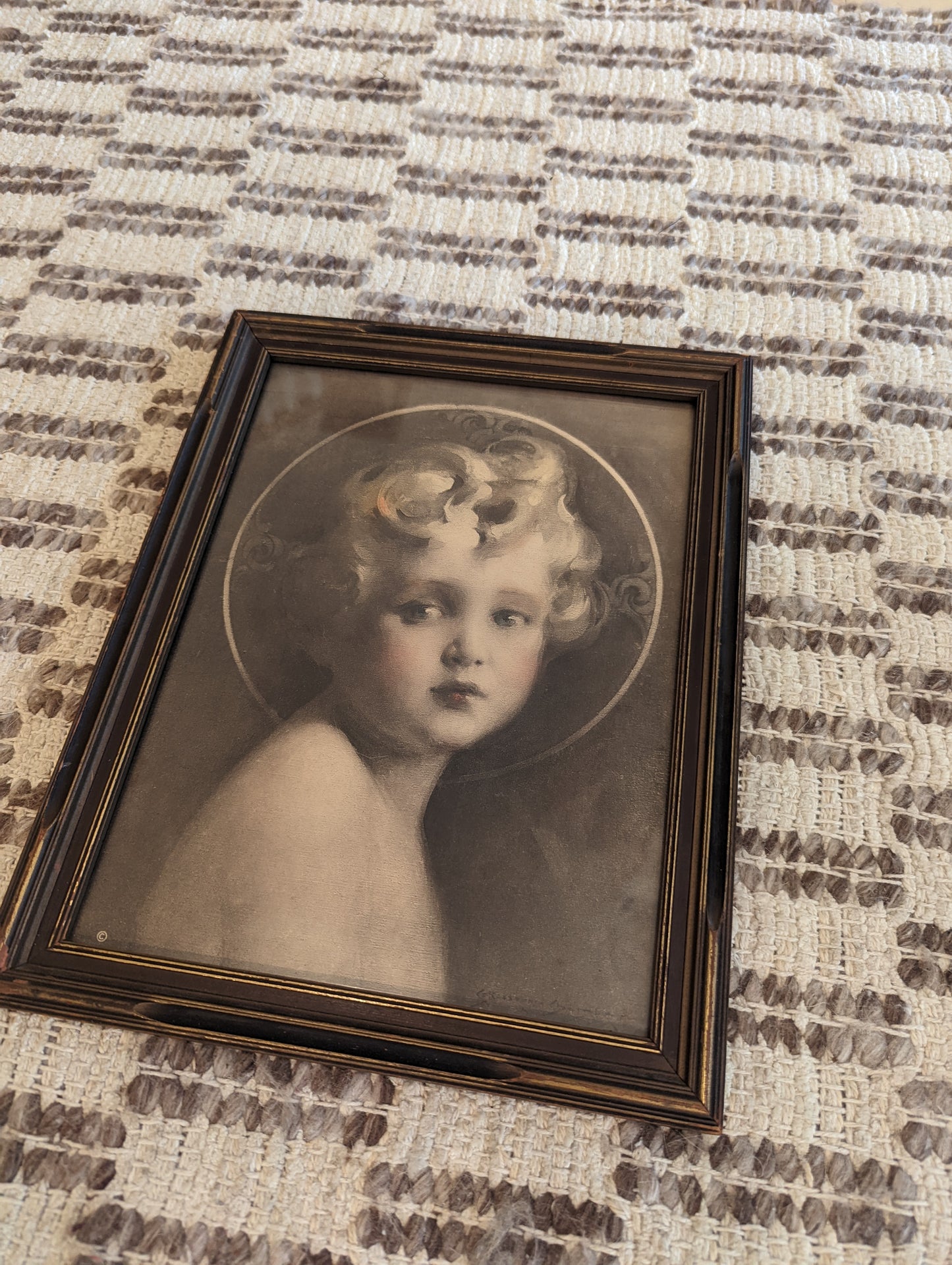 Light of the World in Vintage Frame (8x10)