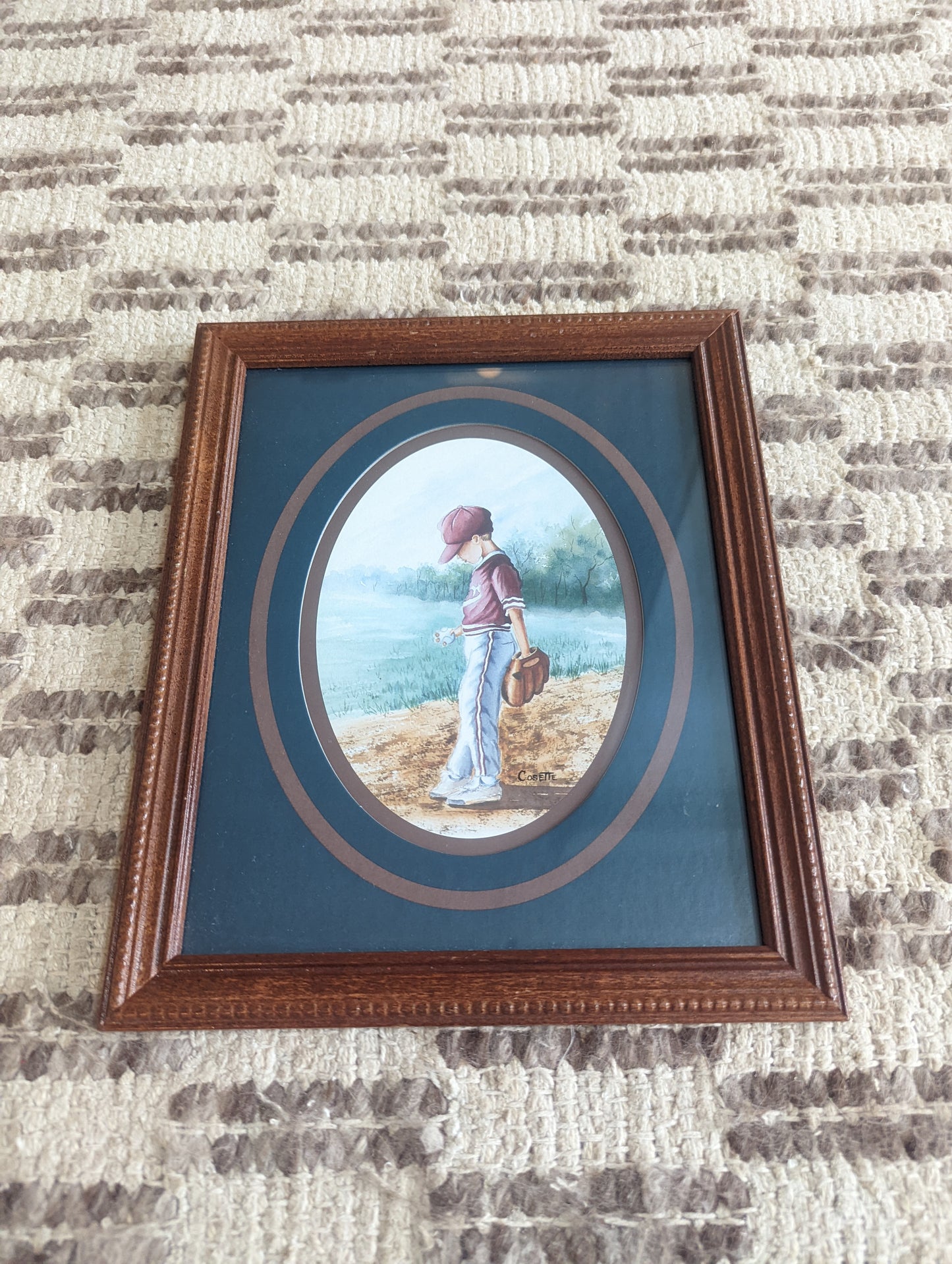 Little League Baseball ⚾ Player Print in Wood Frame (8x10)