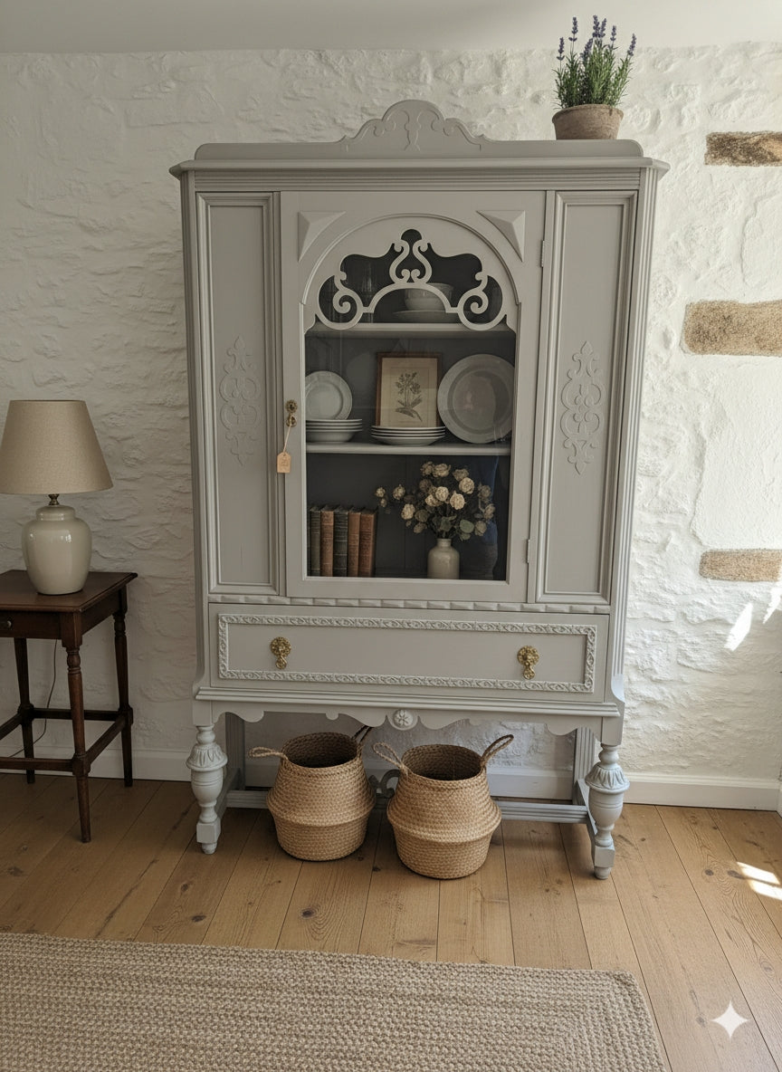 Empire Hutch **Sold** (Annie Sloan French Linen)