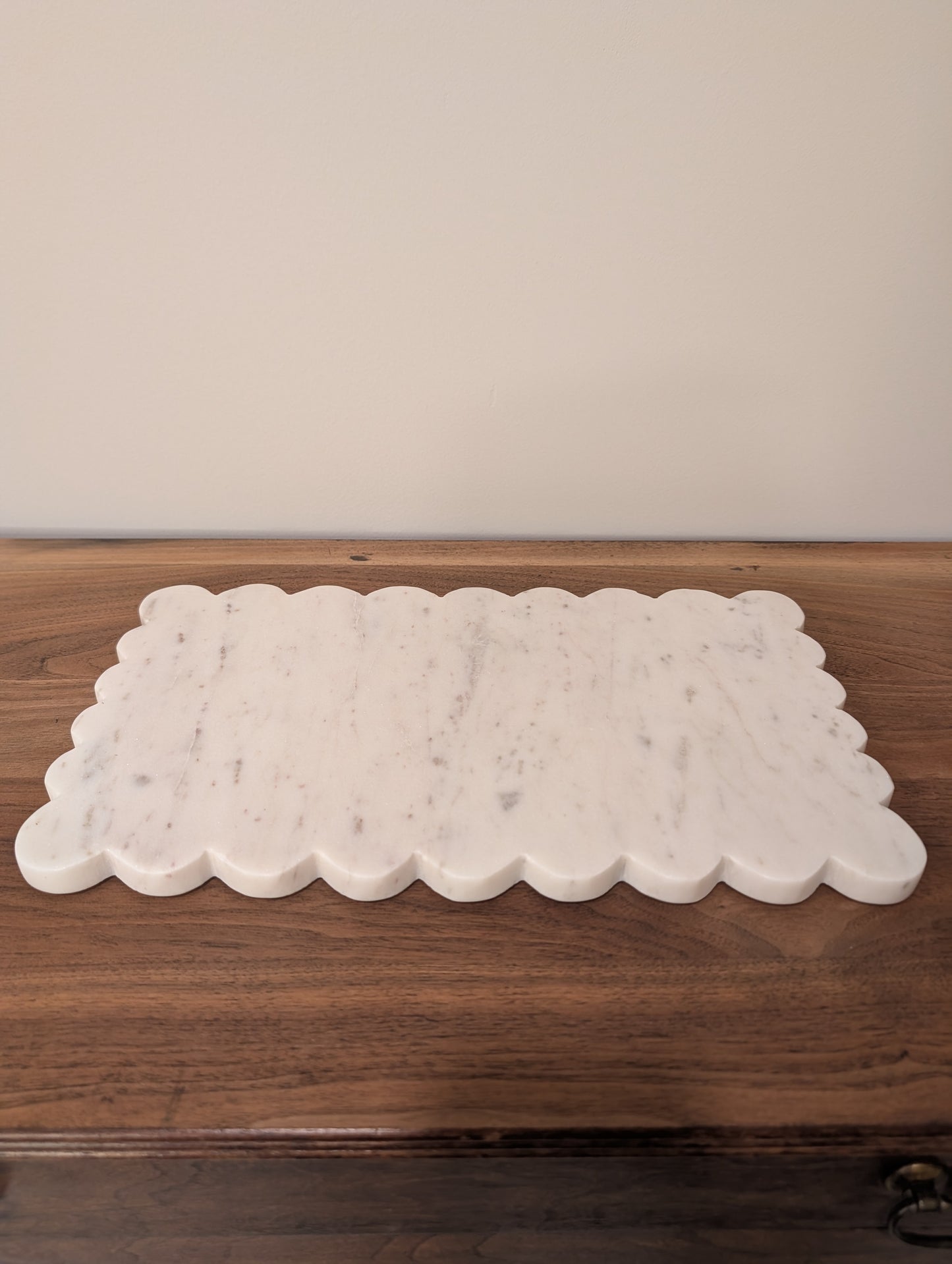 Scallop Marble Serving Tray