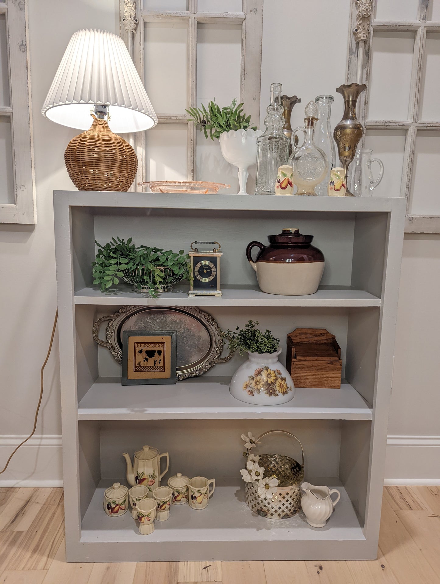 Vintage Etched Brass Vase