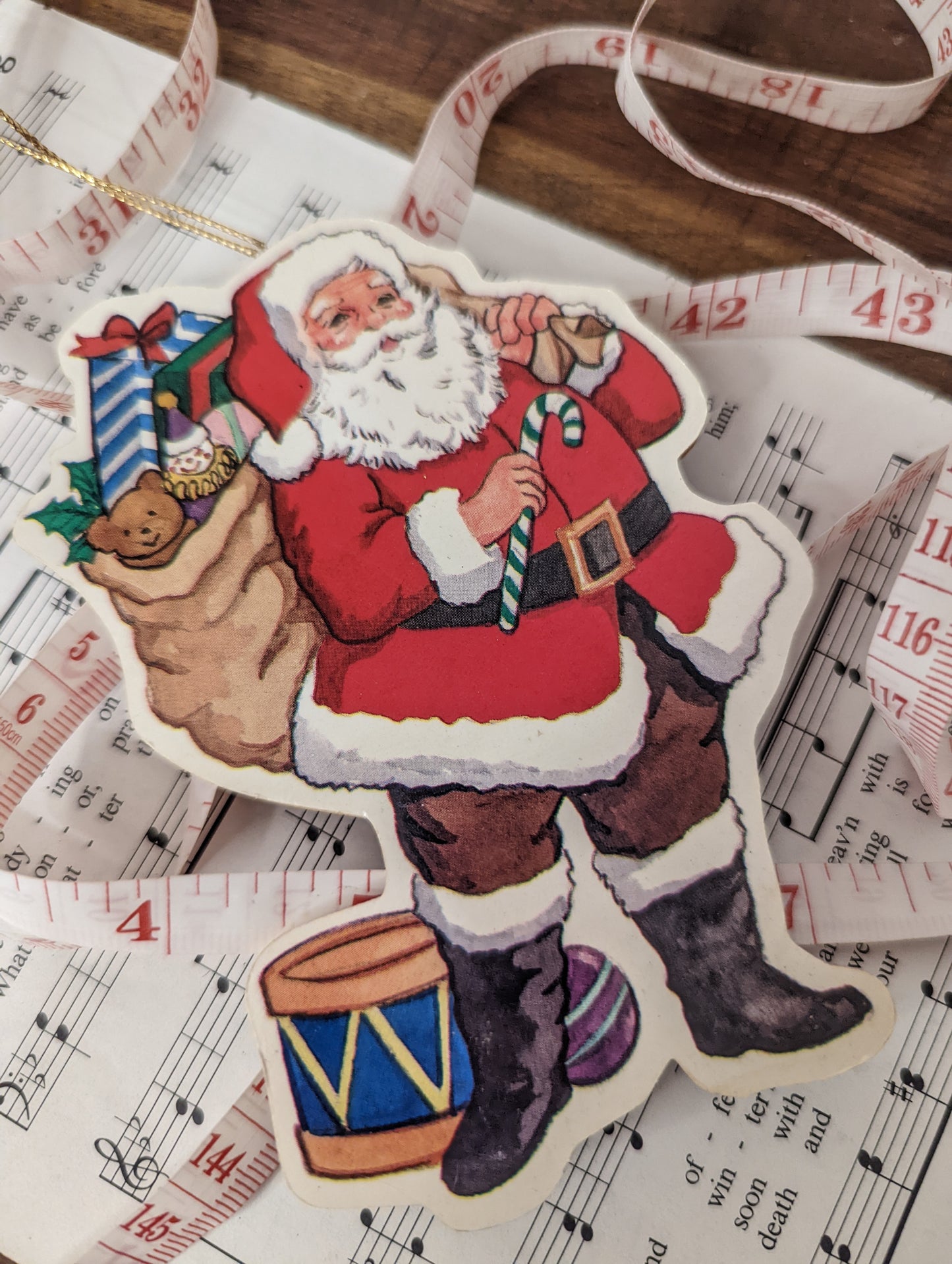 Vintage Santa Ornament