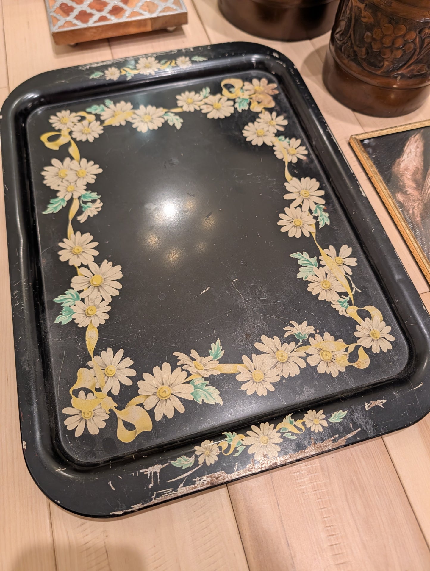 Worn Vintage Motid Style Tray