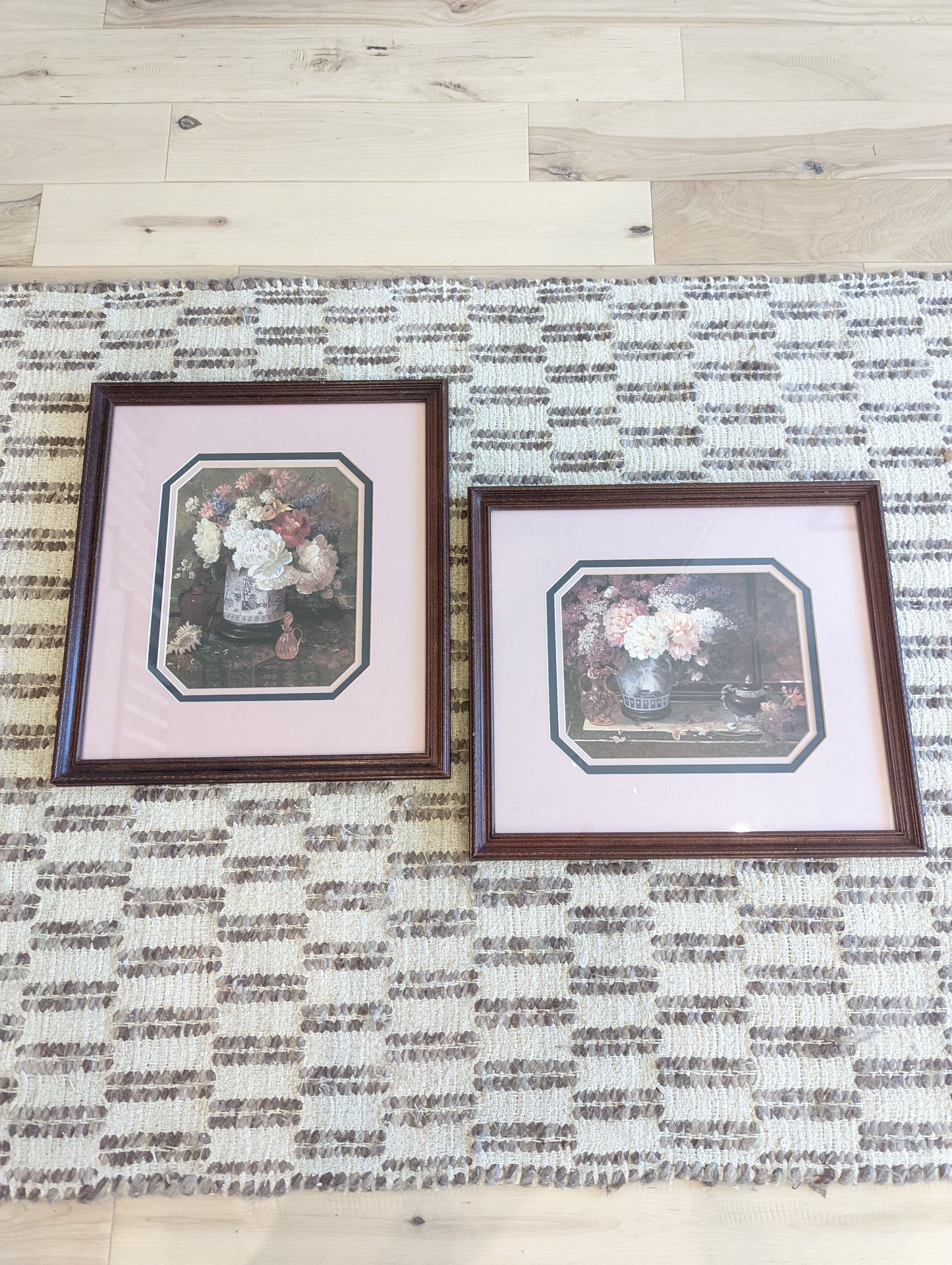 Glenna Kurz Floral Art in Dark Frames (Set of 2)