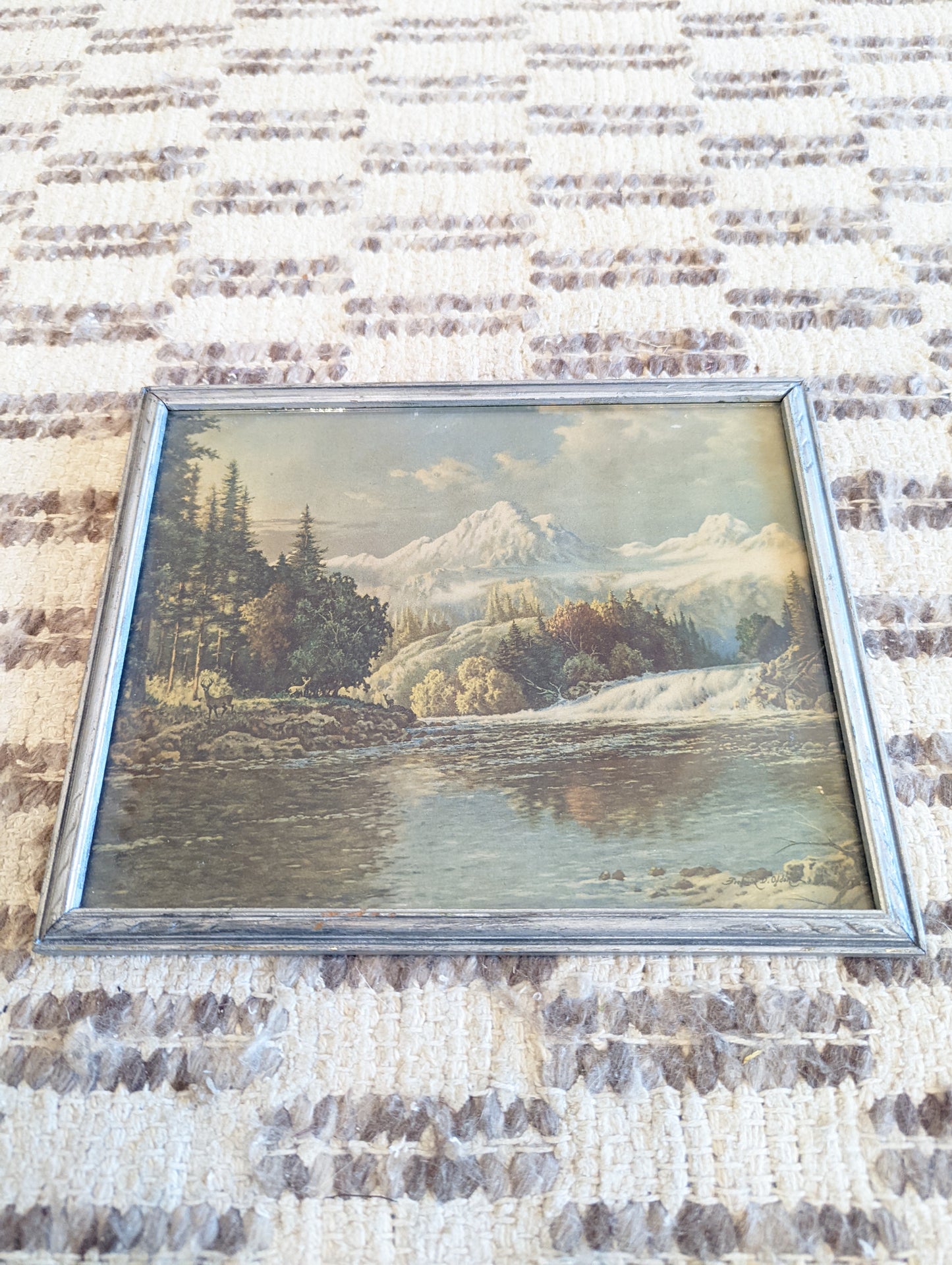 Landscape Print in Vintage Silver Frame (8x10)