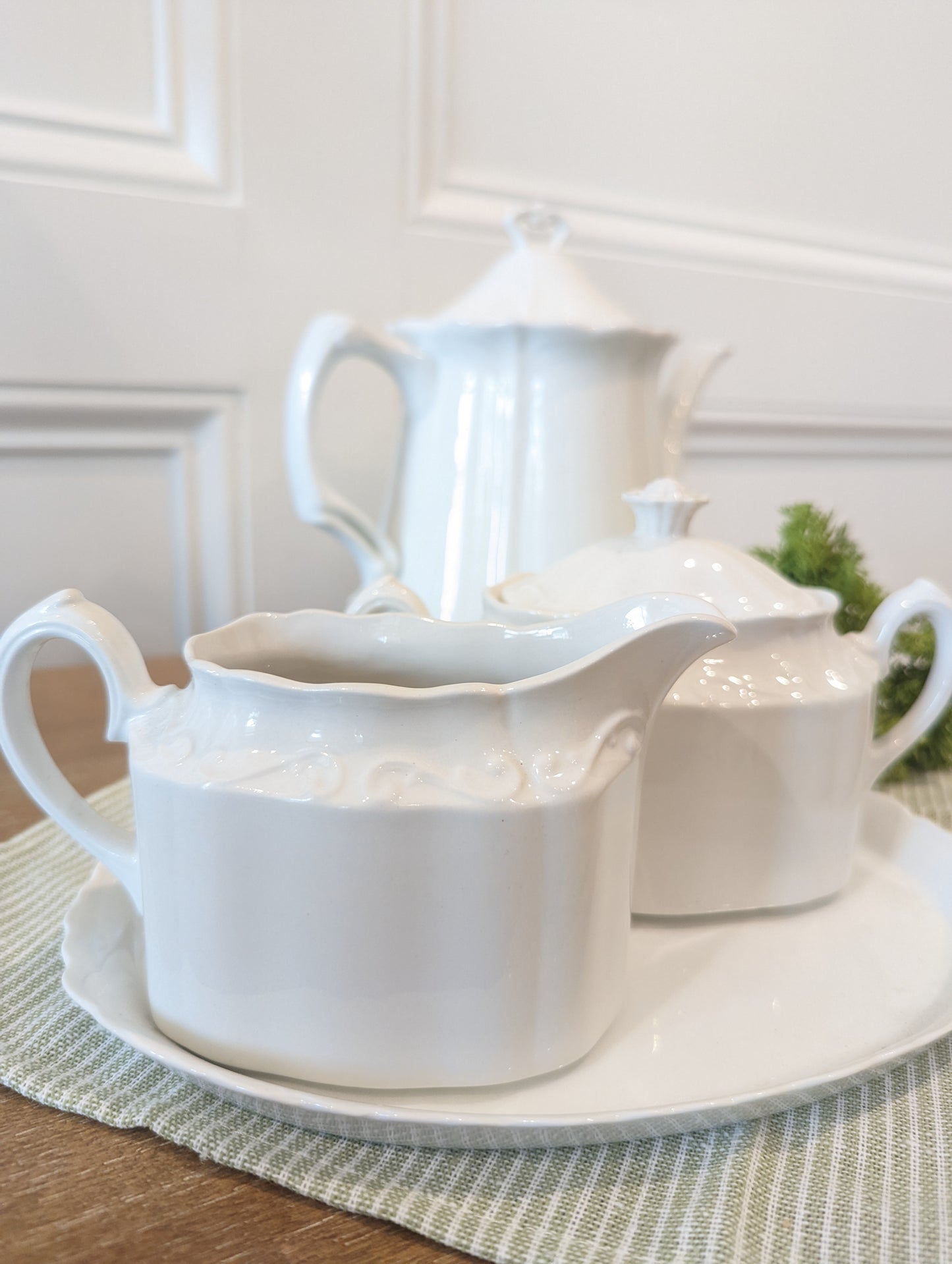 4 Piece Tea Set Rosenthal Baronesse and Ironstone