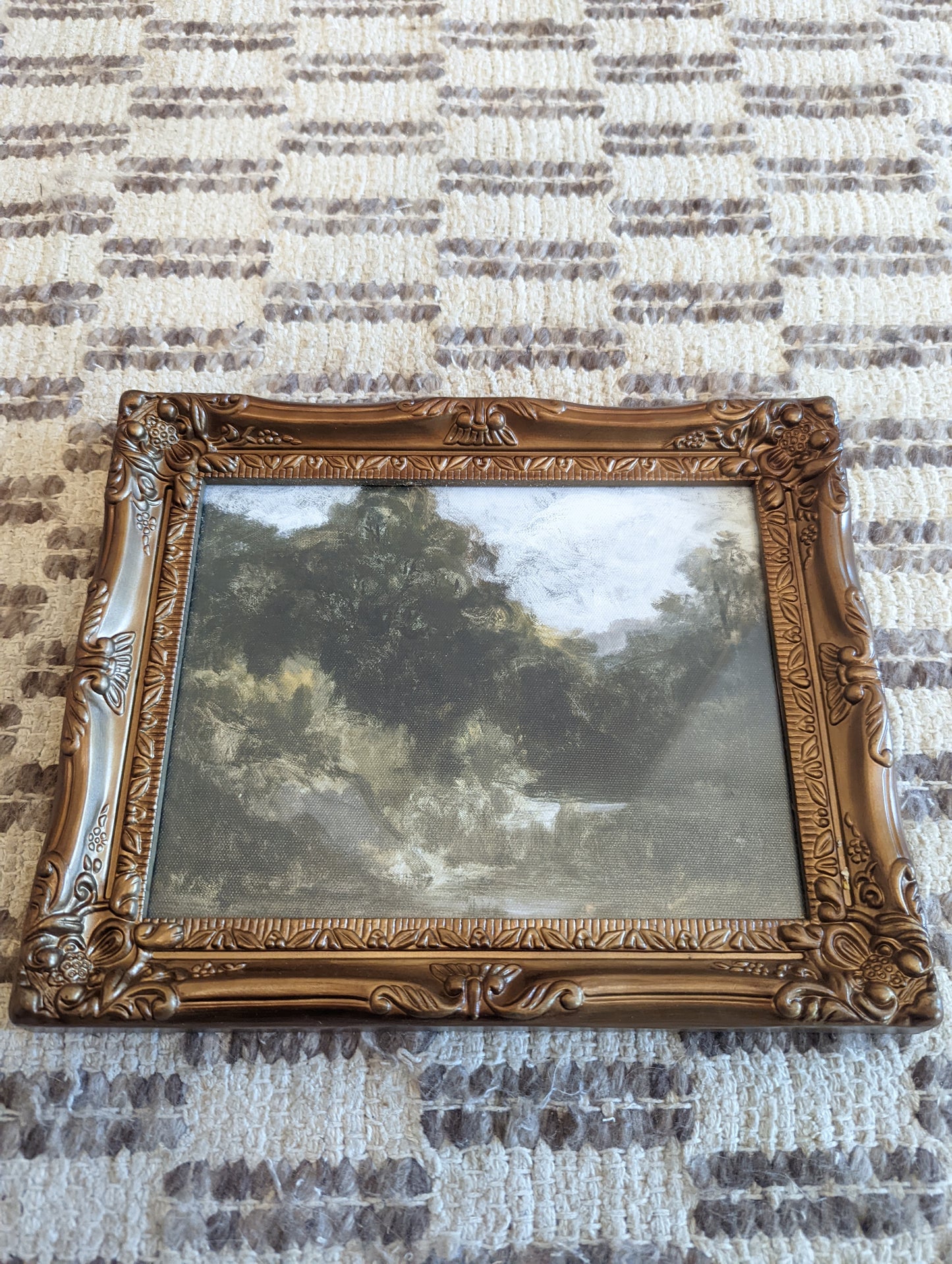 Landscape in Gold Ornate Frame (8x10)