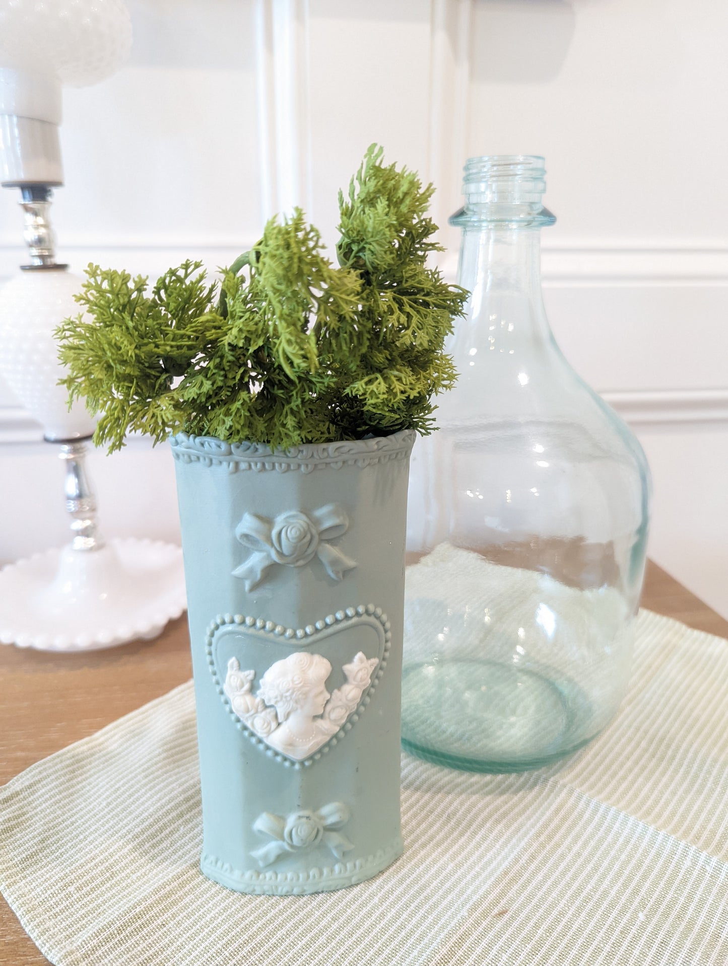 Green Floral Vase