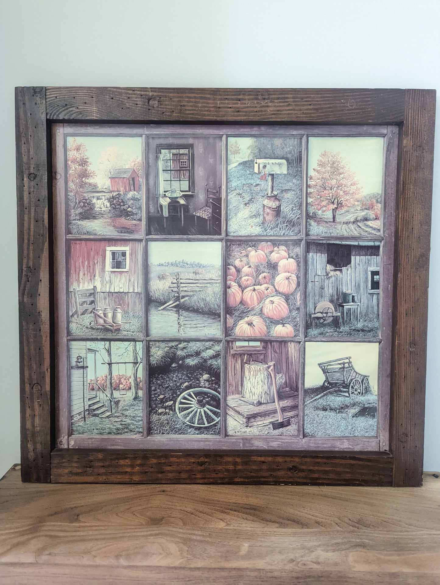 Vintage Fall Landscape Art 🍂🍁