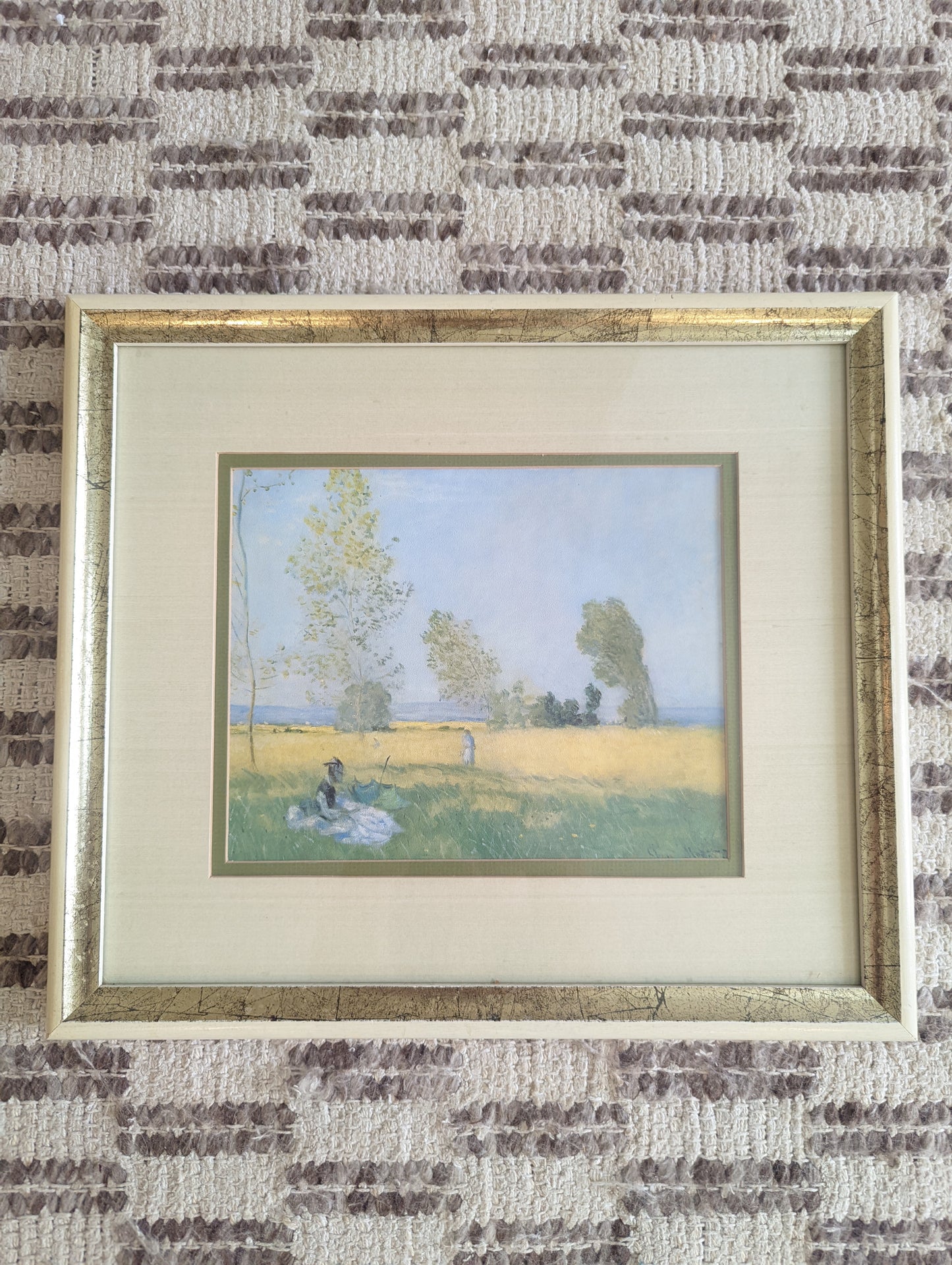 Vintage Field Landscape (14x14)