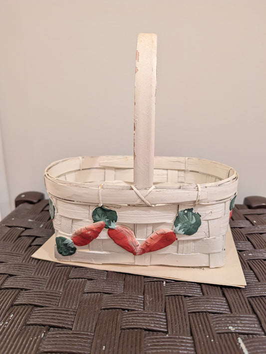 Vintage Painted Basket