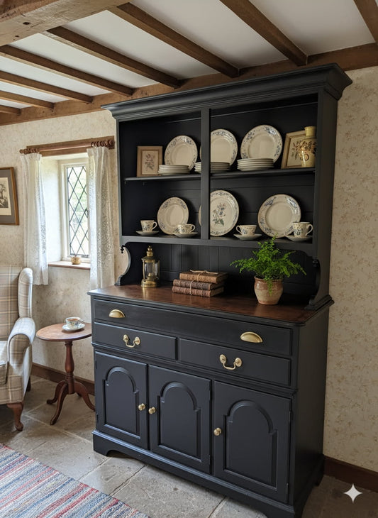 Open Hutch **Sold** (General Finishes Lamp Black)