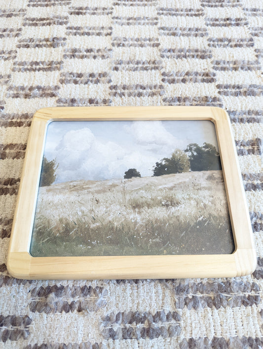 Landscape in Light Wood Frame (8x10)