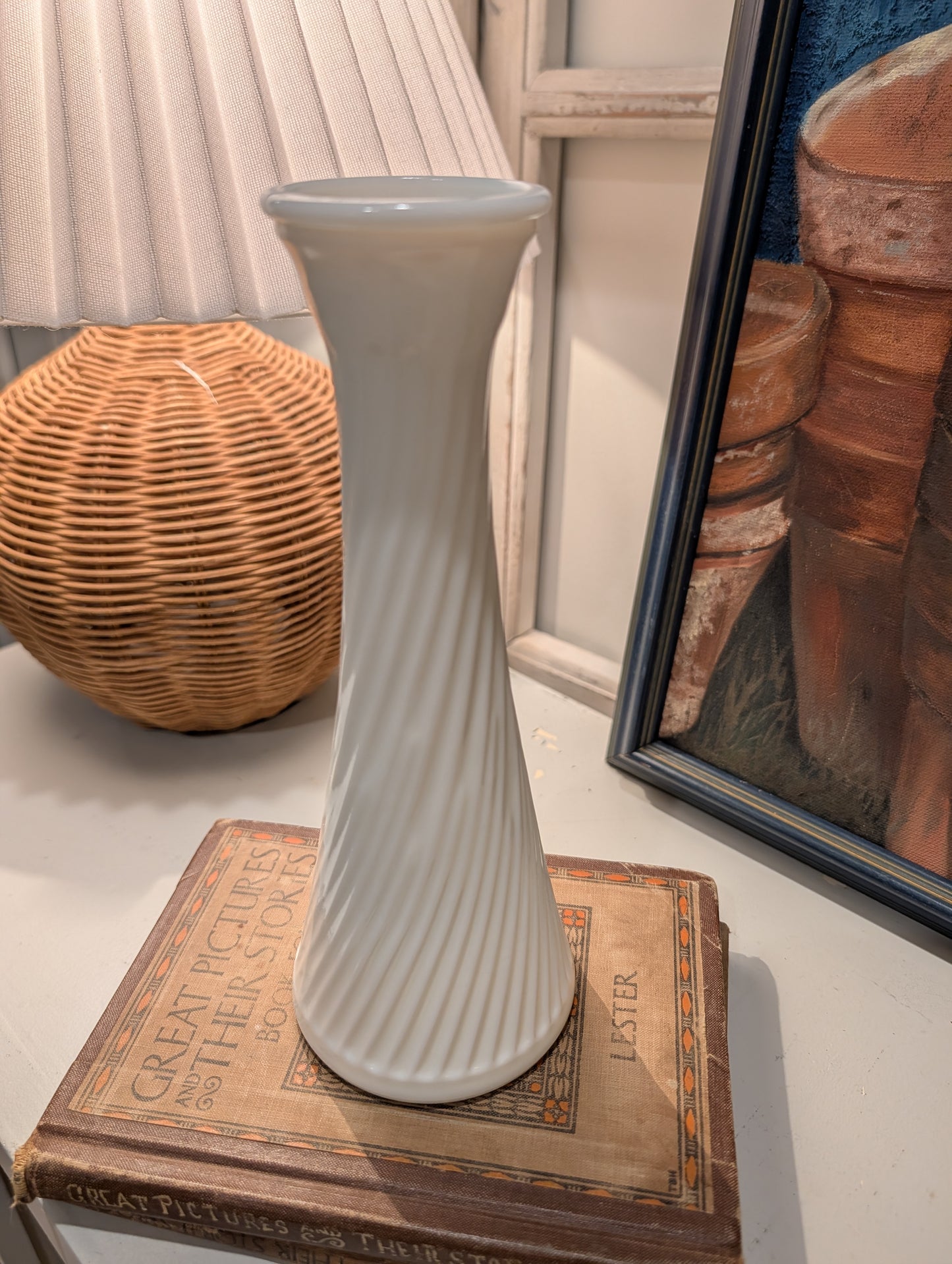 Milk Glass Vase
