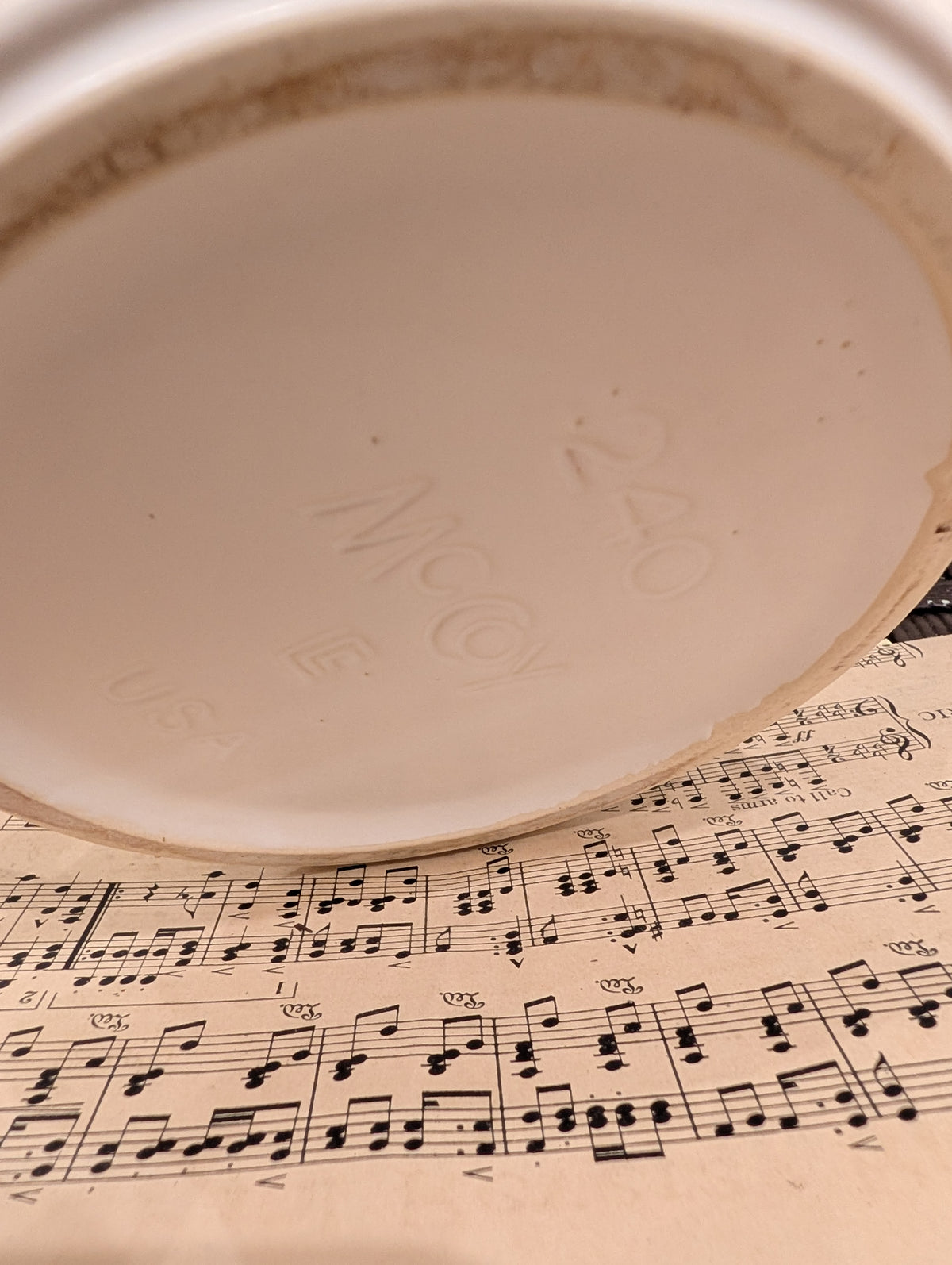McCoy matte white ceramic teapot