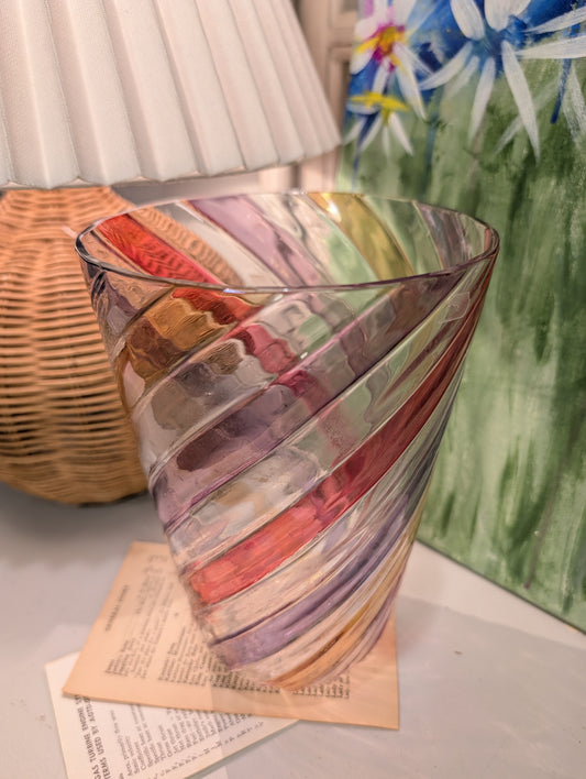 Vintage Bohemian Glass Vase