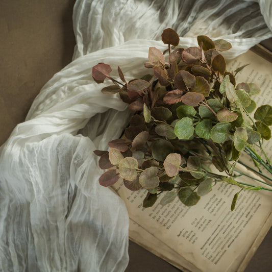 14.5" RUST POPLAR LEAF BUSH