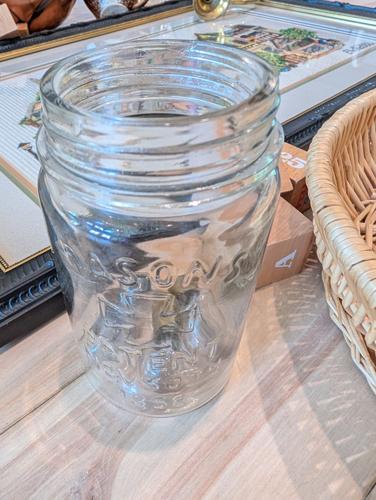 Mason Jar with light bulbs