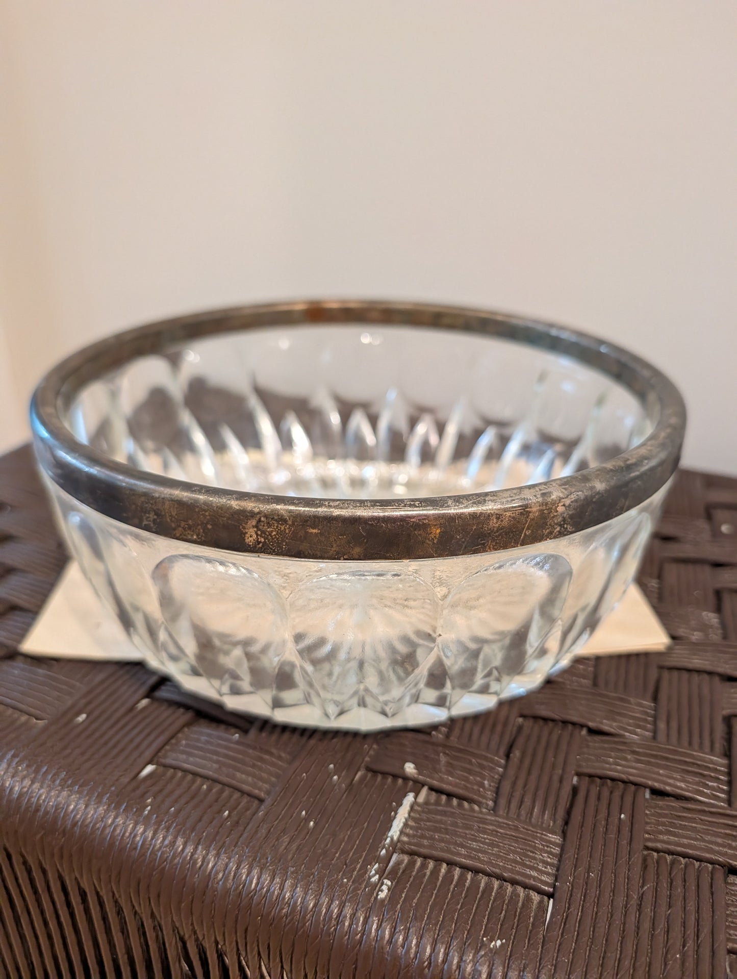 Large Vintage Glass Bowl