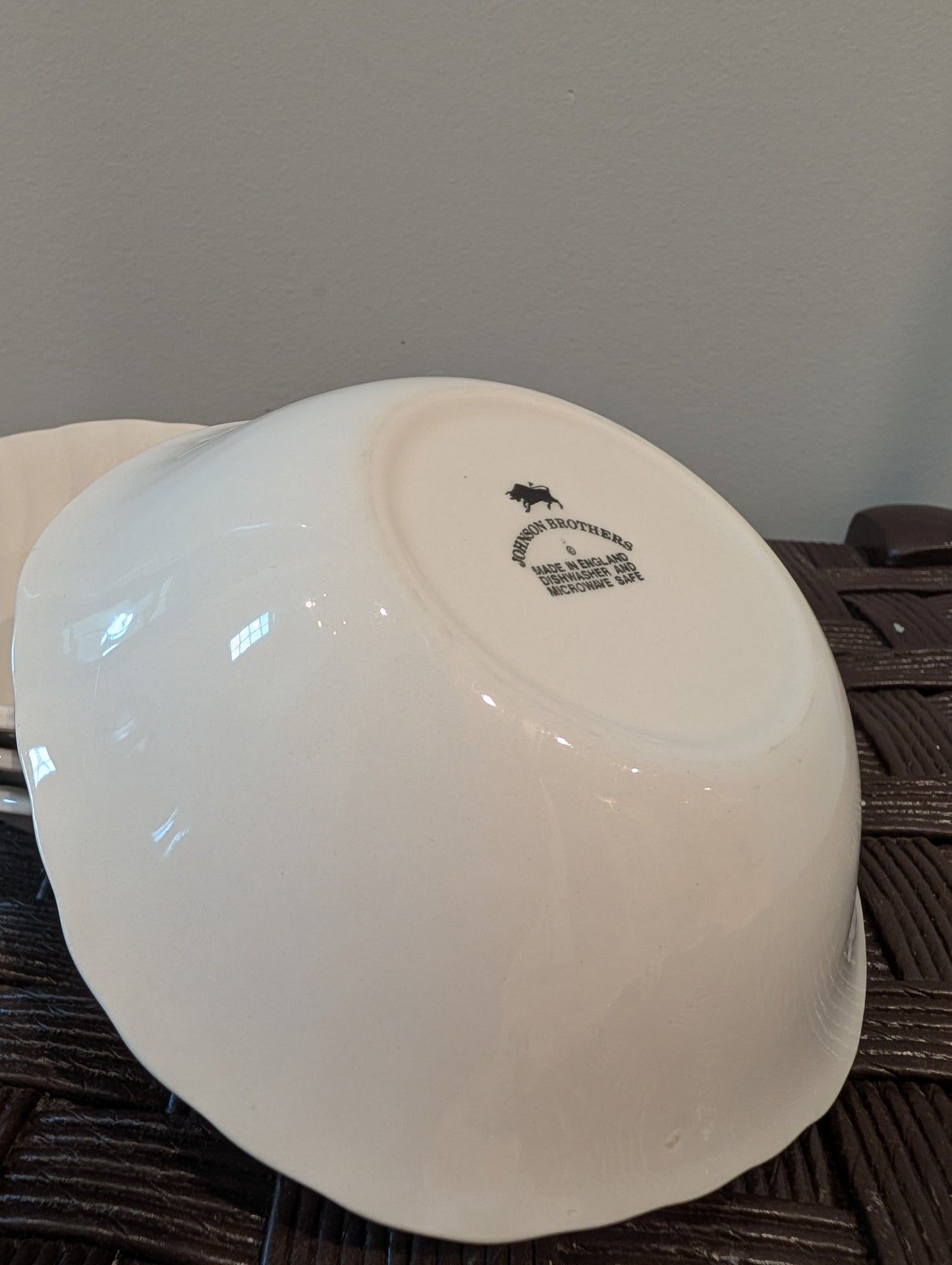 Vintage Johnson Brothers "Regency White" Ironstone Bowls (Set of 4)