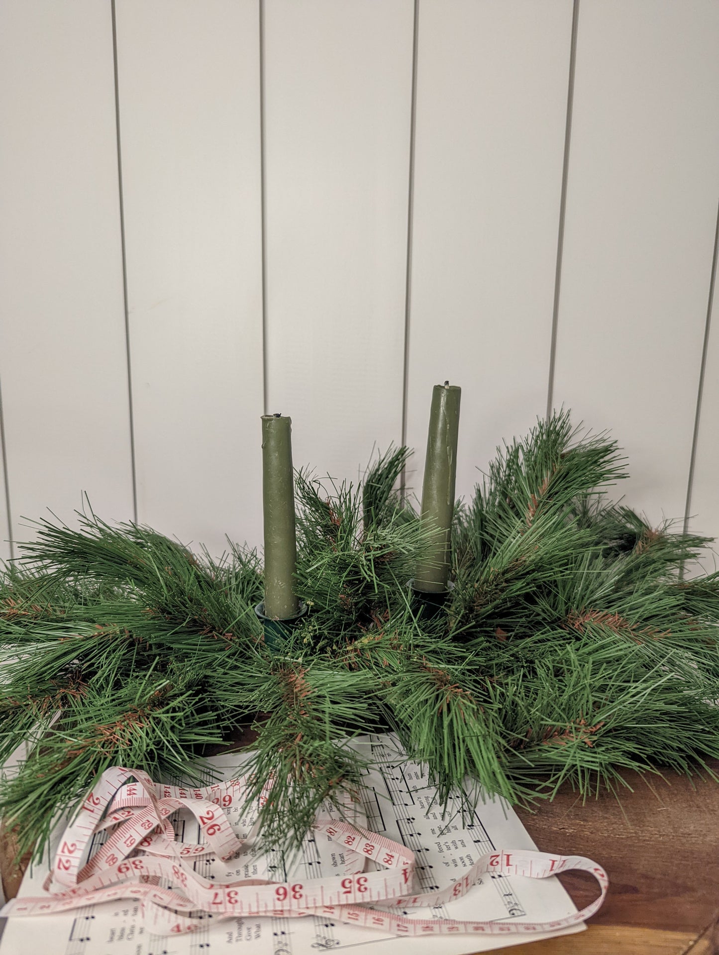 Greenery Candle Holder