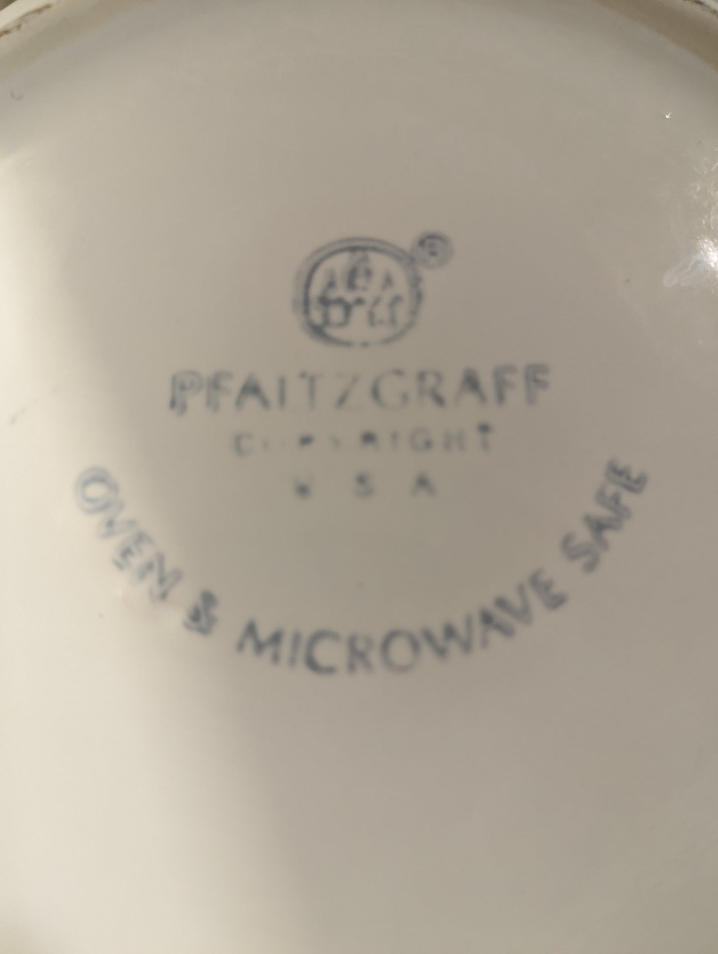 White Pfaltzgraph Dish