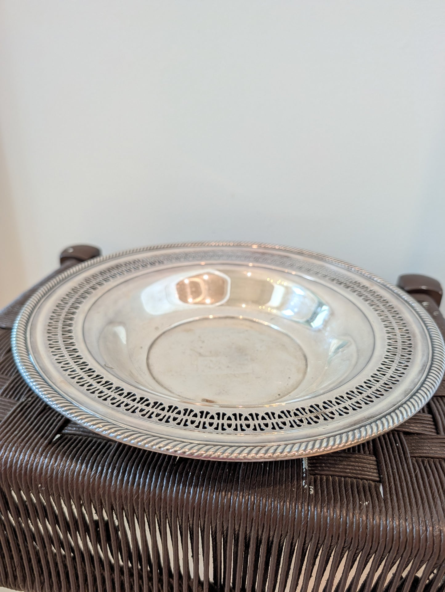 Vintage Wm. Rogers Silver-Plated Pierced Bowl