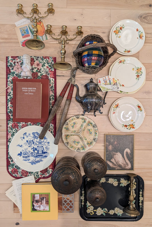 Worn Vintage Motid Style Tray