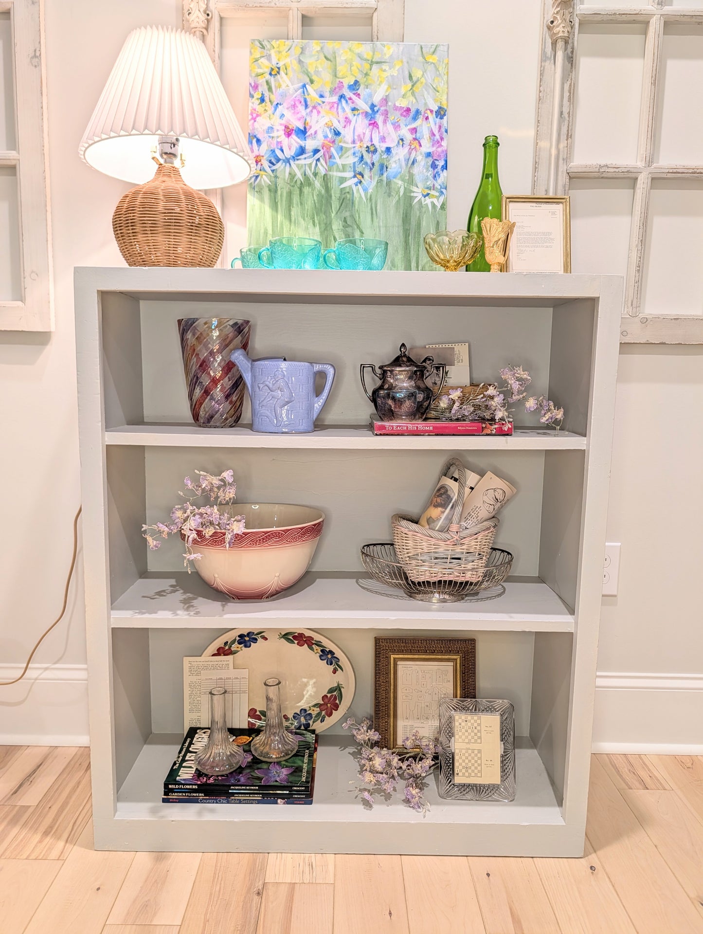 Pink and Blue Basket