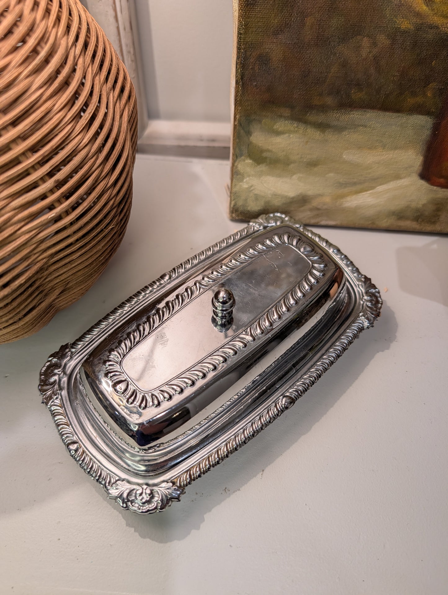 Silver Butter Dish