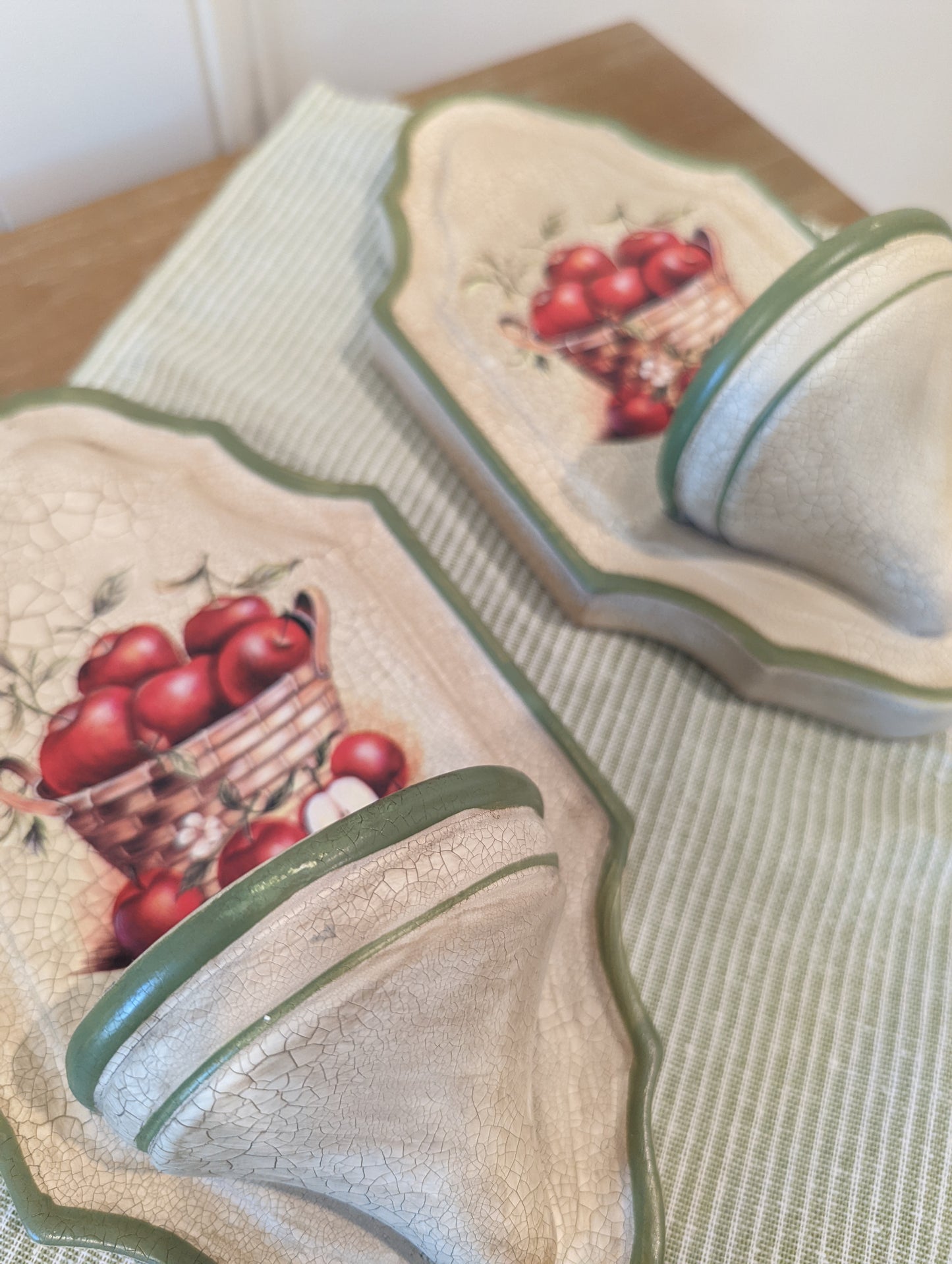 Apple Theme Wall Candle 🕯️ Holder (Set of 2)