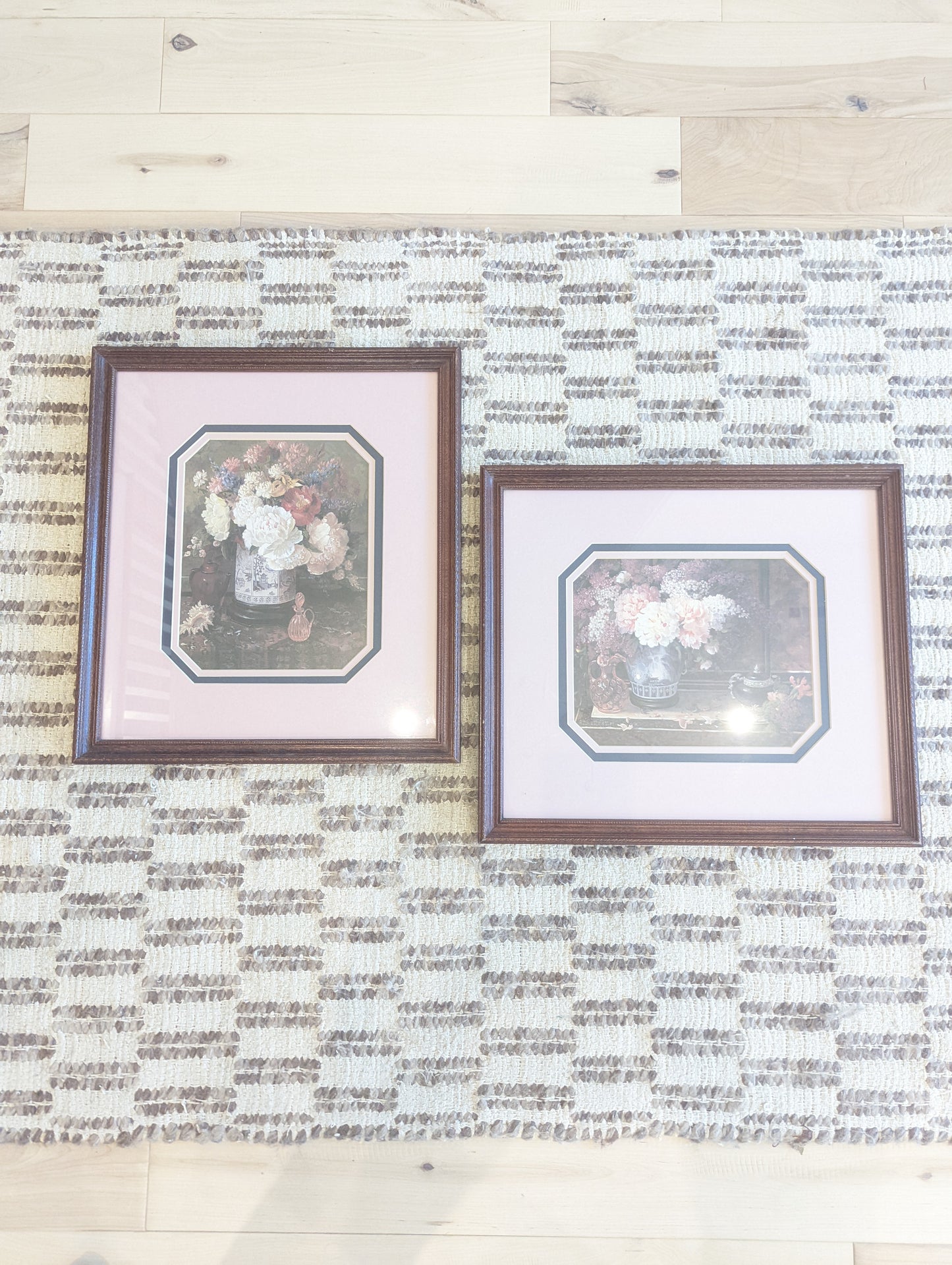 Glenna Kurz Floral Art in Dark Frames (Set of 2)