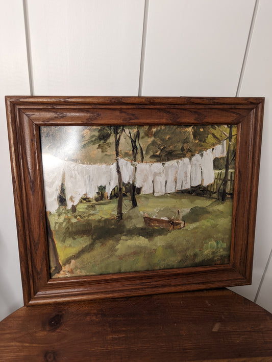 Laundry Print in Frame