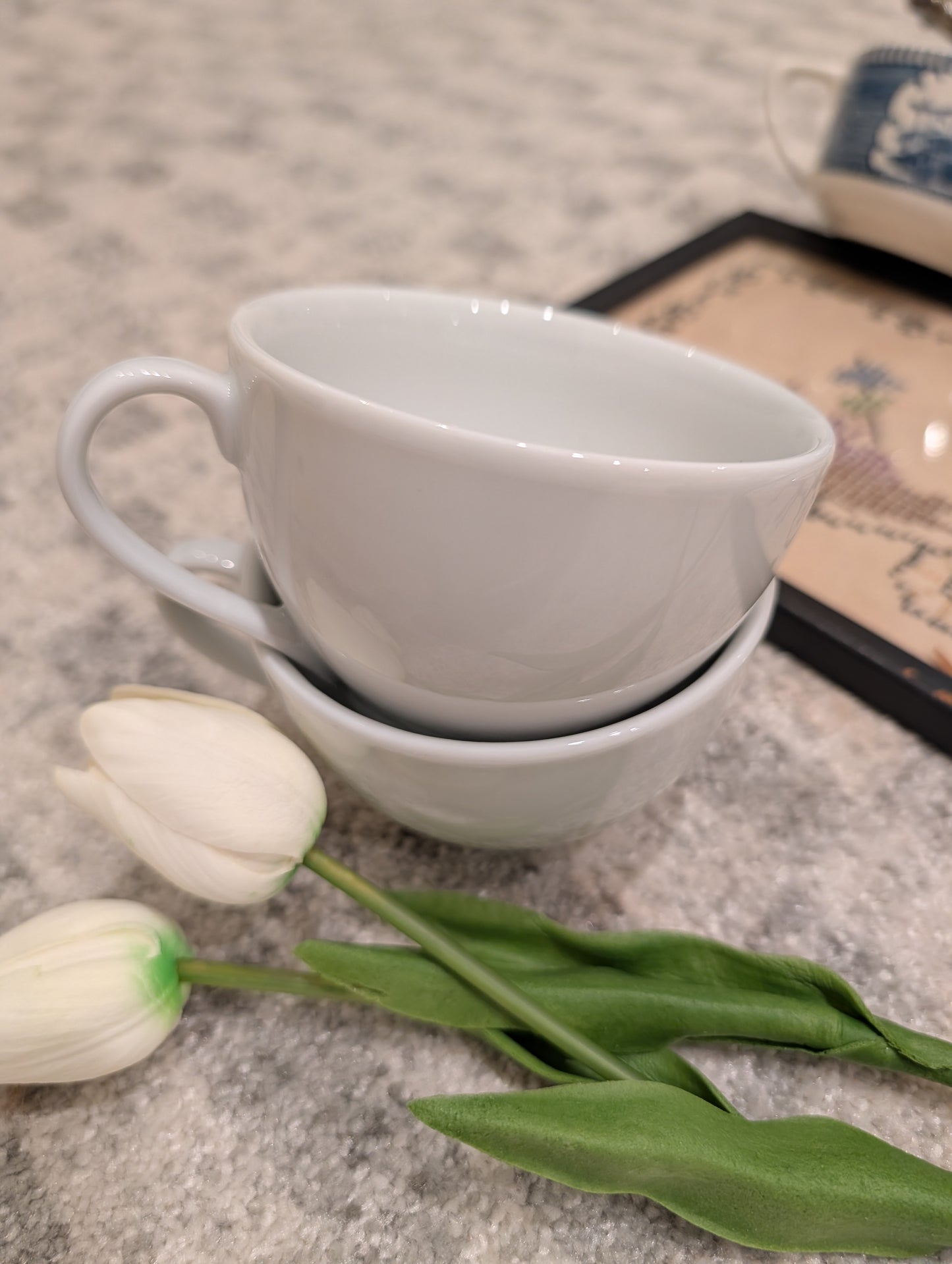 Set of 8 French coffee cups