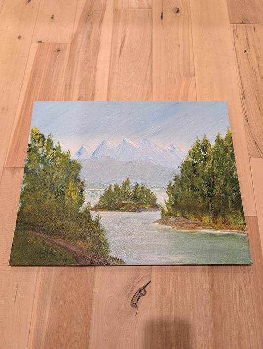 Serene Alpine Lake Landscape