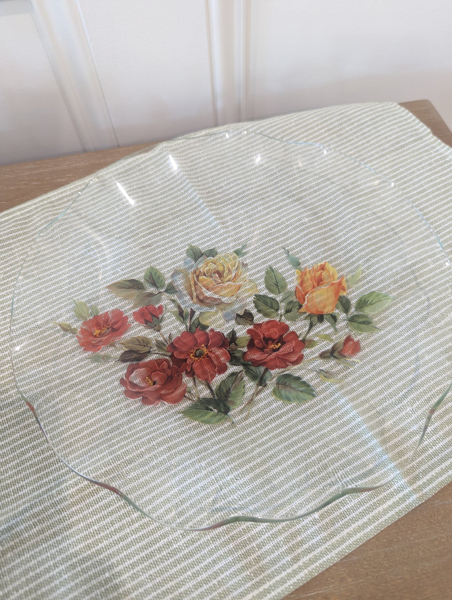 Rose Pattern Plate