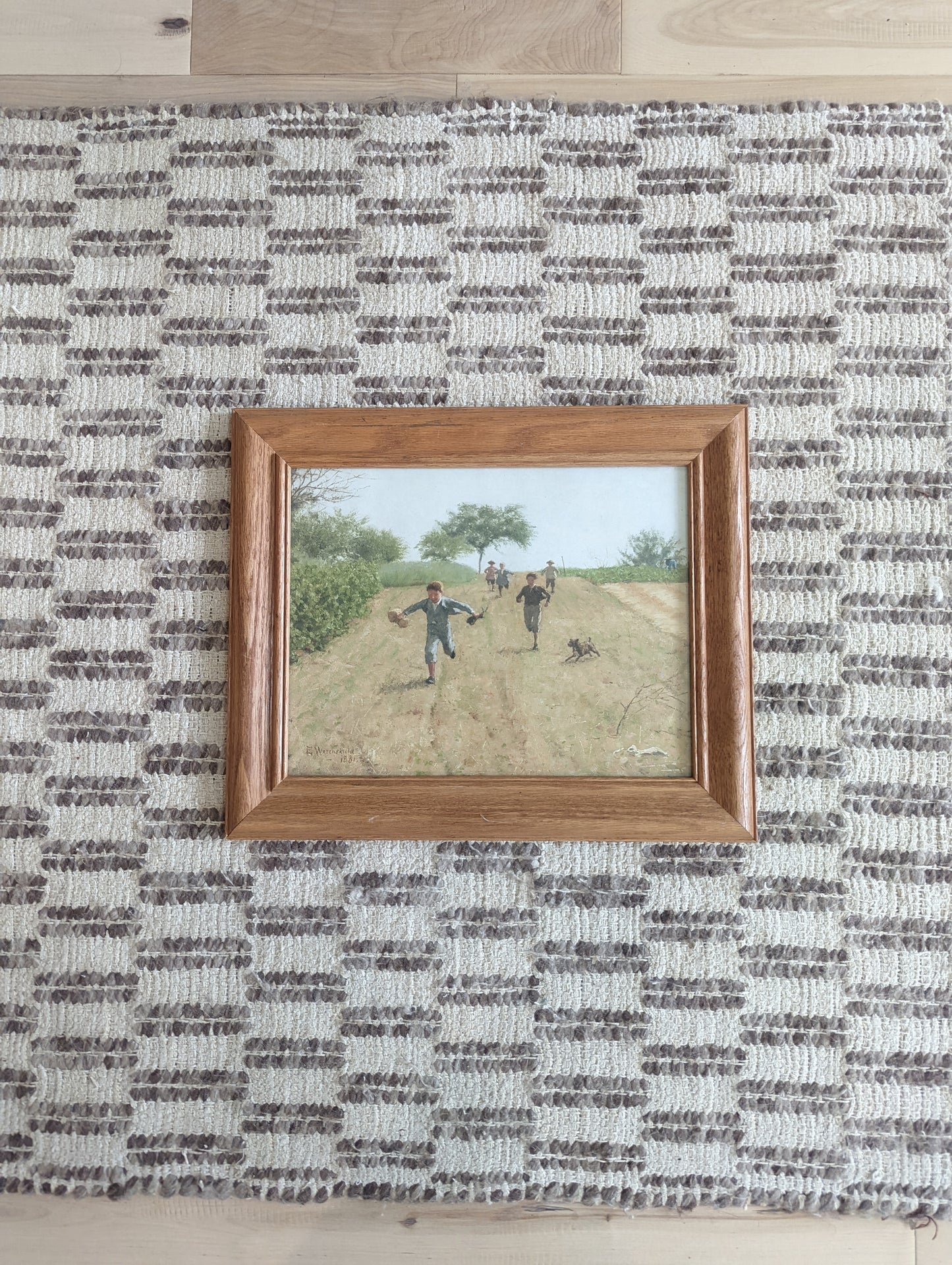 Kids Running in a Field (11x14)