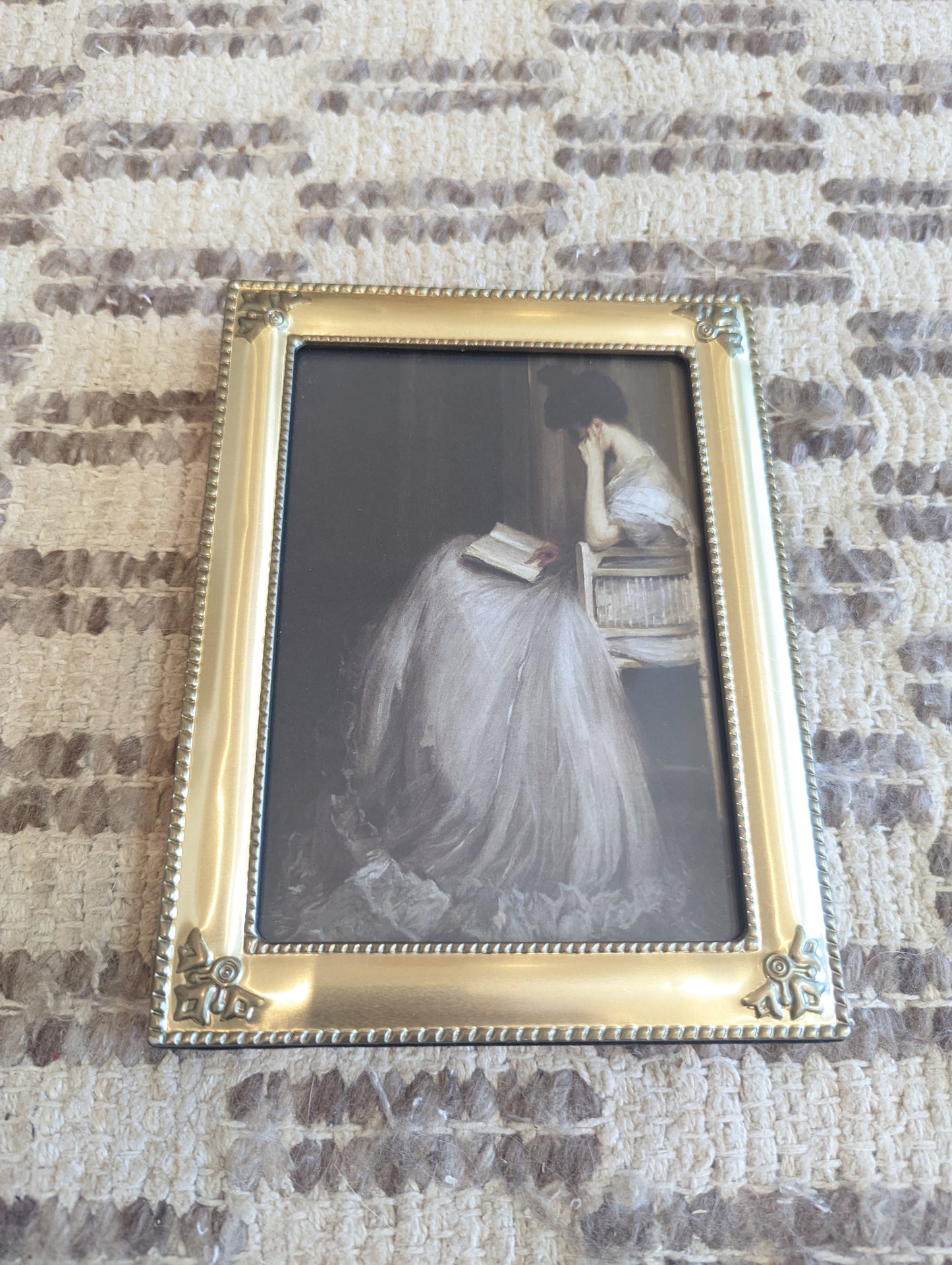 Lady in Gold Frame (5x7)