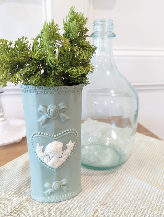 Green Floral Vase
