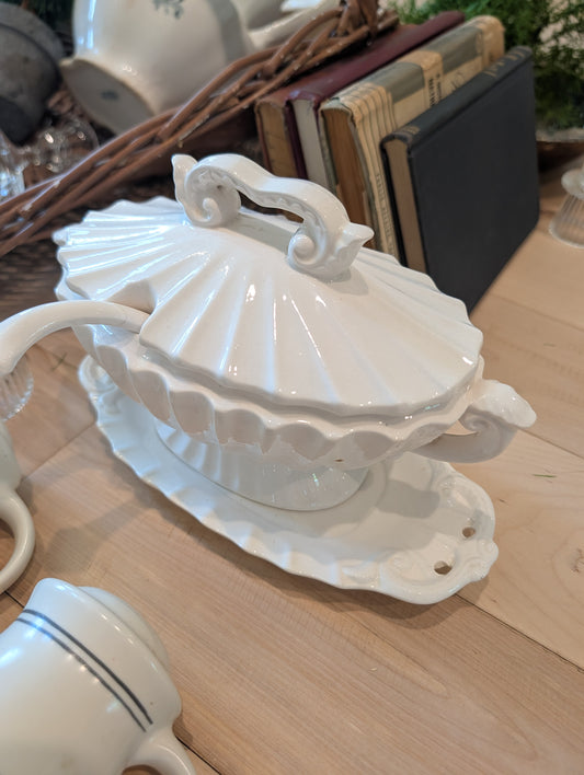 Vintage Red Cliff Ironstone Covered Tureen