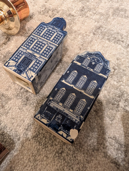 Delft Blue ceramic salt and pepper shakers
