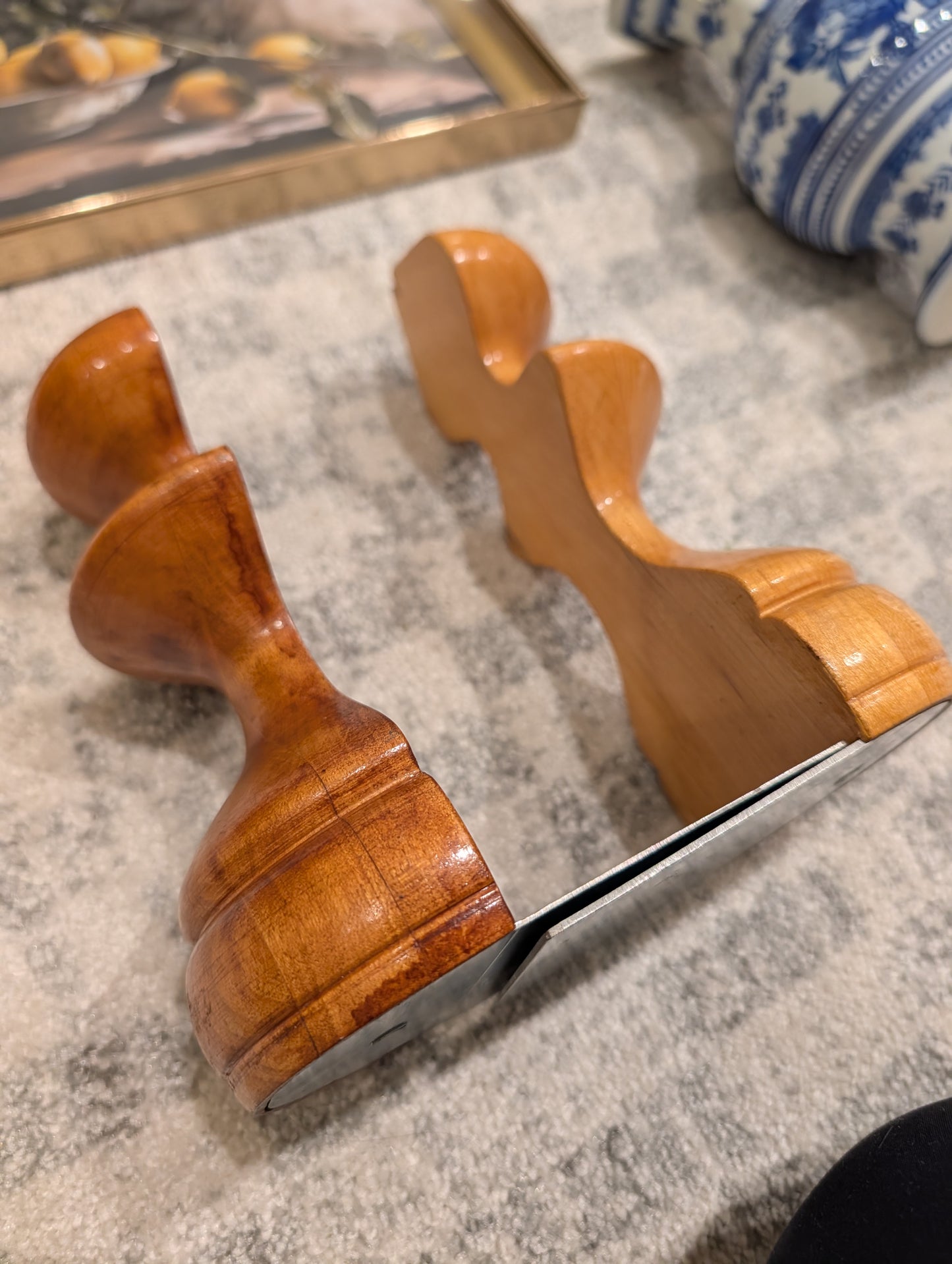 Chess piece book ends