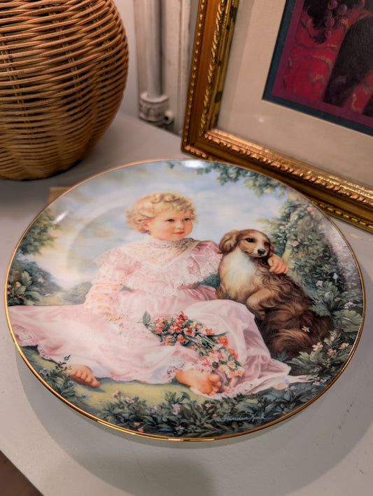 Girl with Dog Dish