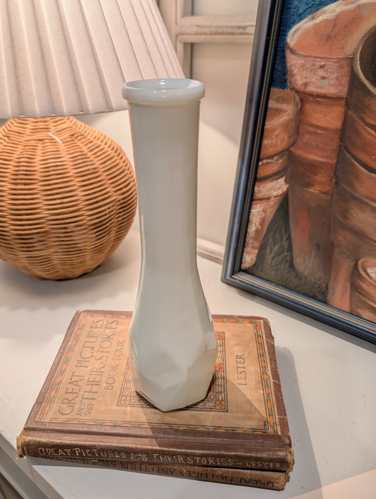 Milk Glass Vase