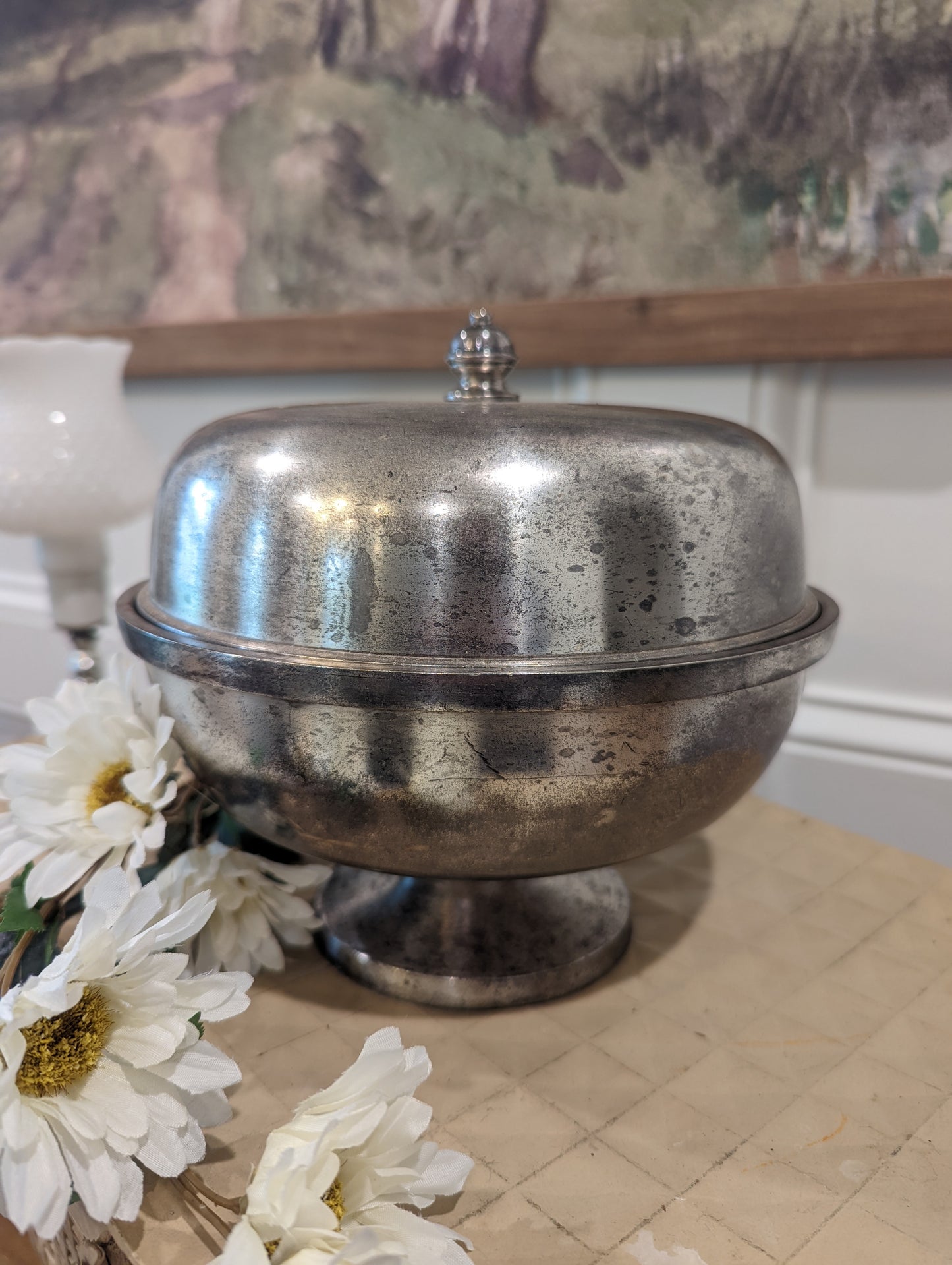 Silver Bowl with lid