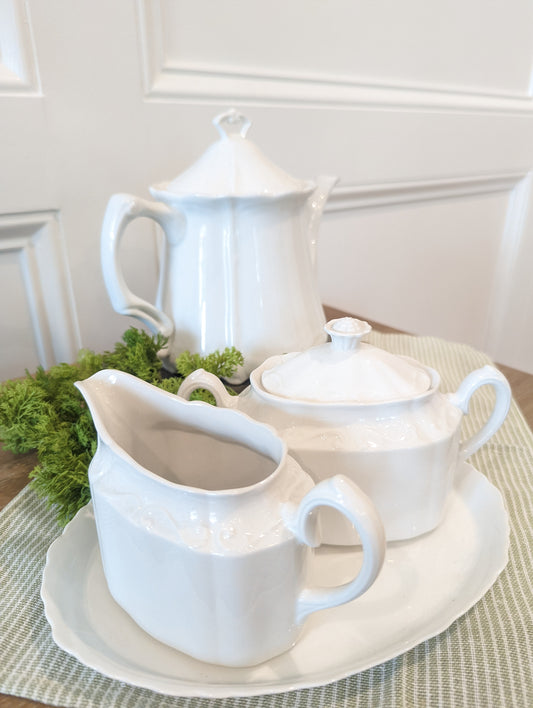 4 Piece Tea Set Rosenthal Baronesse and Ironstone