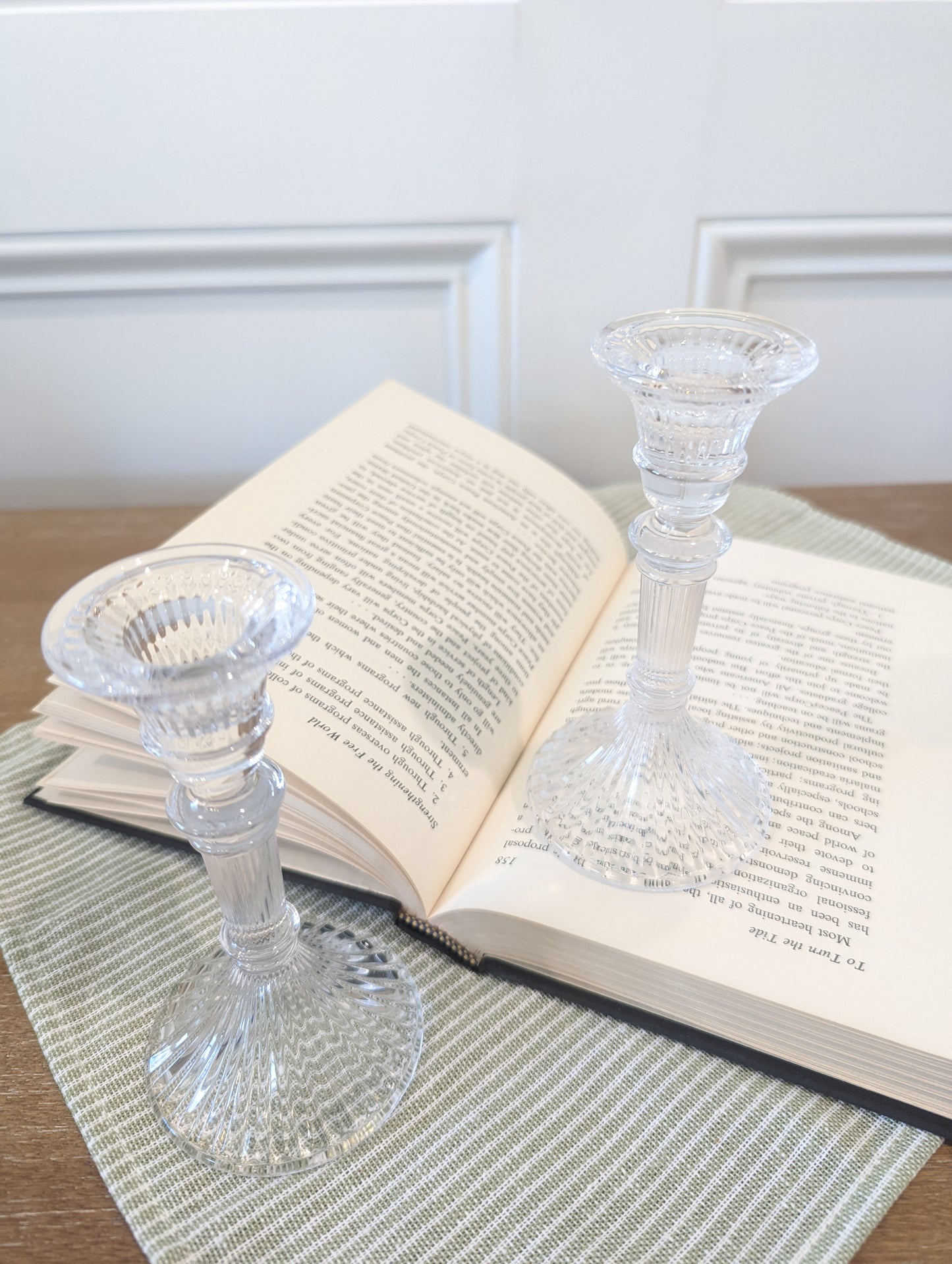 Lenox crystal candlestick holders (Set of 2)