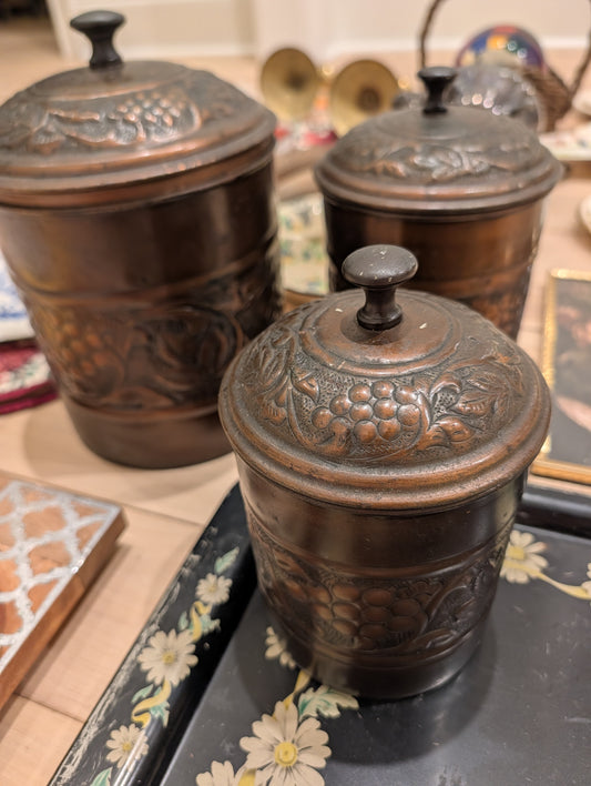 Copper Containers (Set 3)